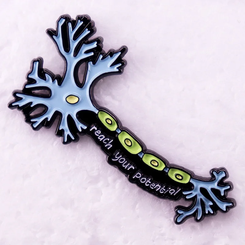 

Neuron Cell Enamel Brooch Small Exquisite Science Laboratory Series Pin for Friend Birthday Party Jewelry Gift