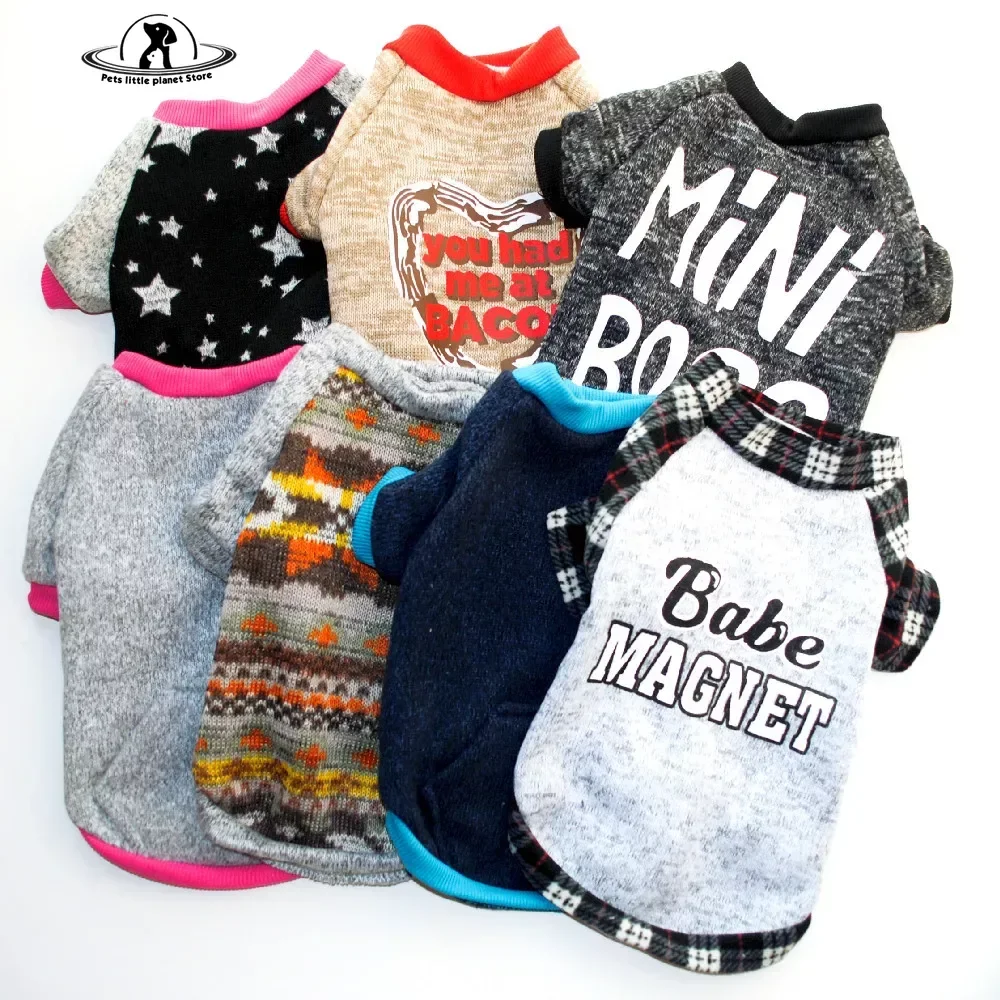 Warm Dog Clothes Puppy Jacket Coat Cat Wool Clothes Dog Sweater Winter Dog Coat Clothing for Small Dogs Chihuahua XS-L