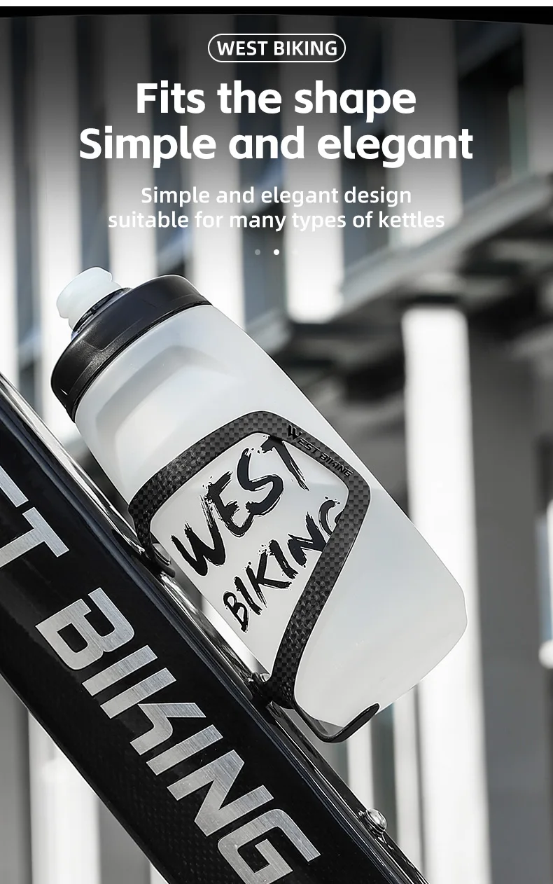 Description Picture 6 of itemWEST BIKING Carbon Fiber Bicycle Water Bottle Holder Lightweight Integrated 3K/UD Carbon Bike Cycling Bottle Cage Cups Holder