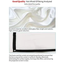 Projectors Screen Fabric Projector Cloth Anti-light 60 72 84 100 120 150inch  Home Outdoor Office Simple Curtain Accessories - Image 3