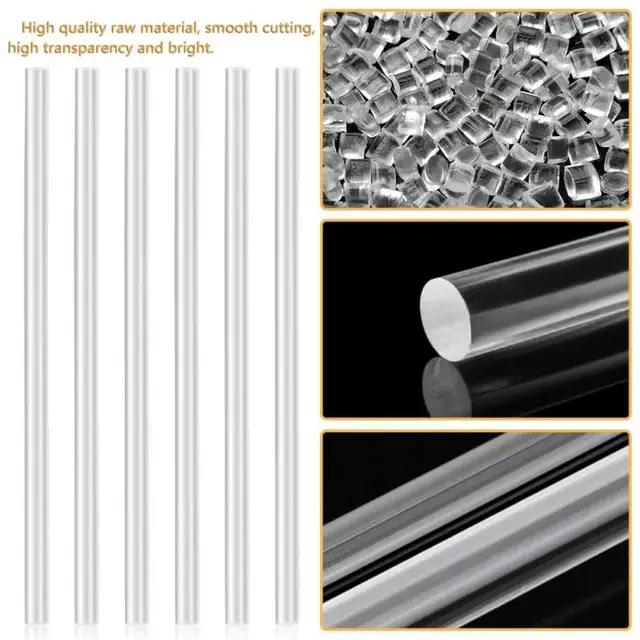 1-10 pcs diameter 2-30mm acrylic pin rod acrylic round rod DIY crafts plant pile curtain pull fixing rod length 100-300mm 3