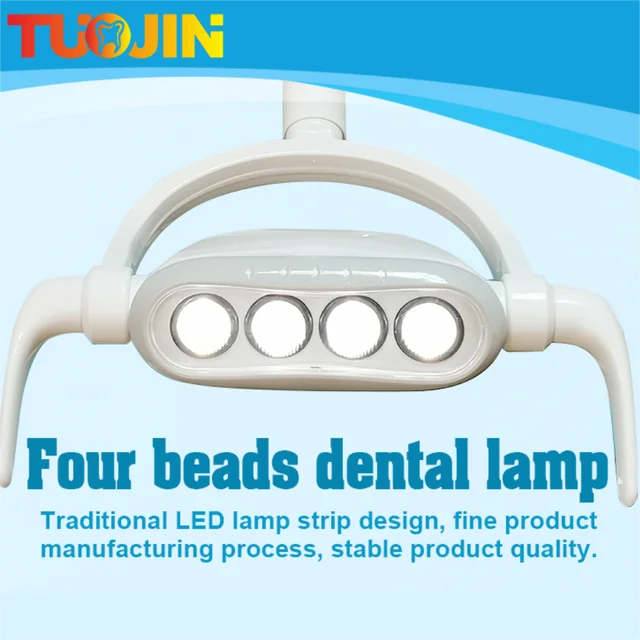 New Dental Led Light 4 LED Light Oral Lamp Sensitive LED Lamp For Dental Chair Unit Dental Ceiling Light Mobile Clinic Unit
