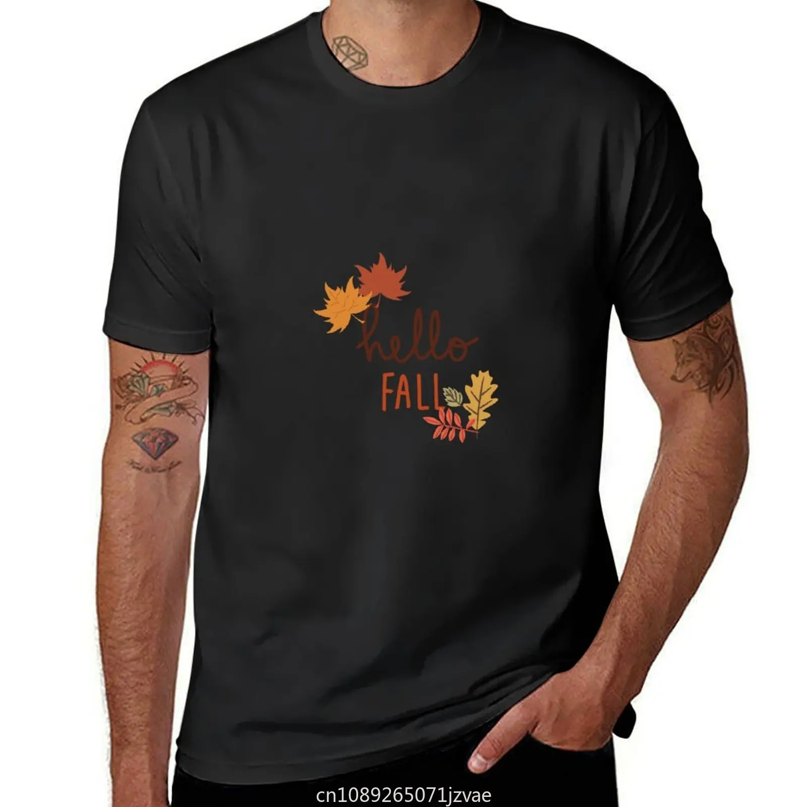 

Мужская винтажная футболка для тренировок Hello Fall
