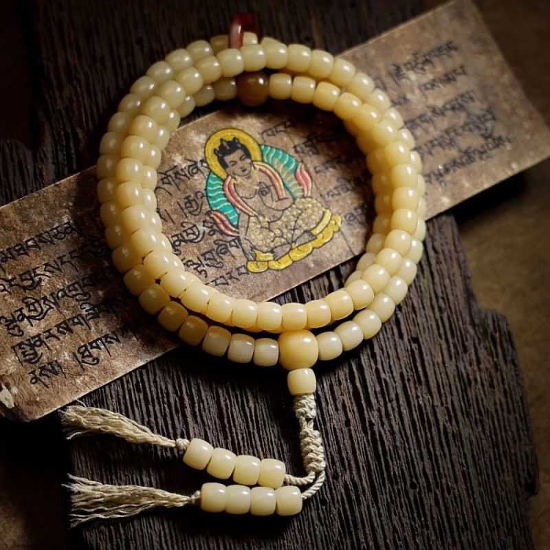 

High-End. Original Ecological Root Buddha Beads 108 Men's Weathering Seed Female Bracelet