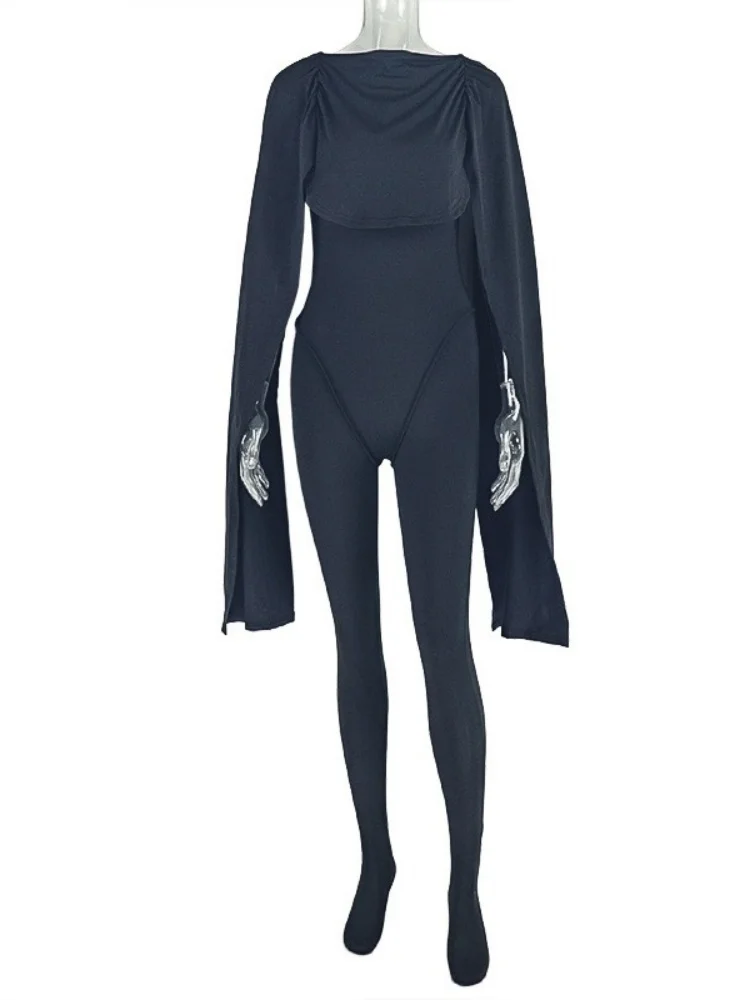 Wmstar Women Jumpsuit Wholesale Lace Up Patchwork Tight Pleated Sleeveless One Shoulder One Piece Outfits Drop Shopping