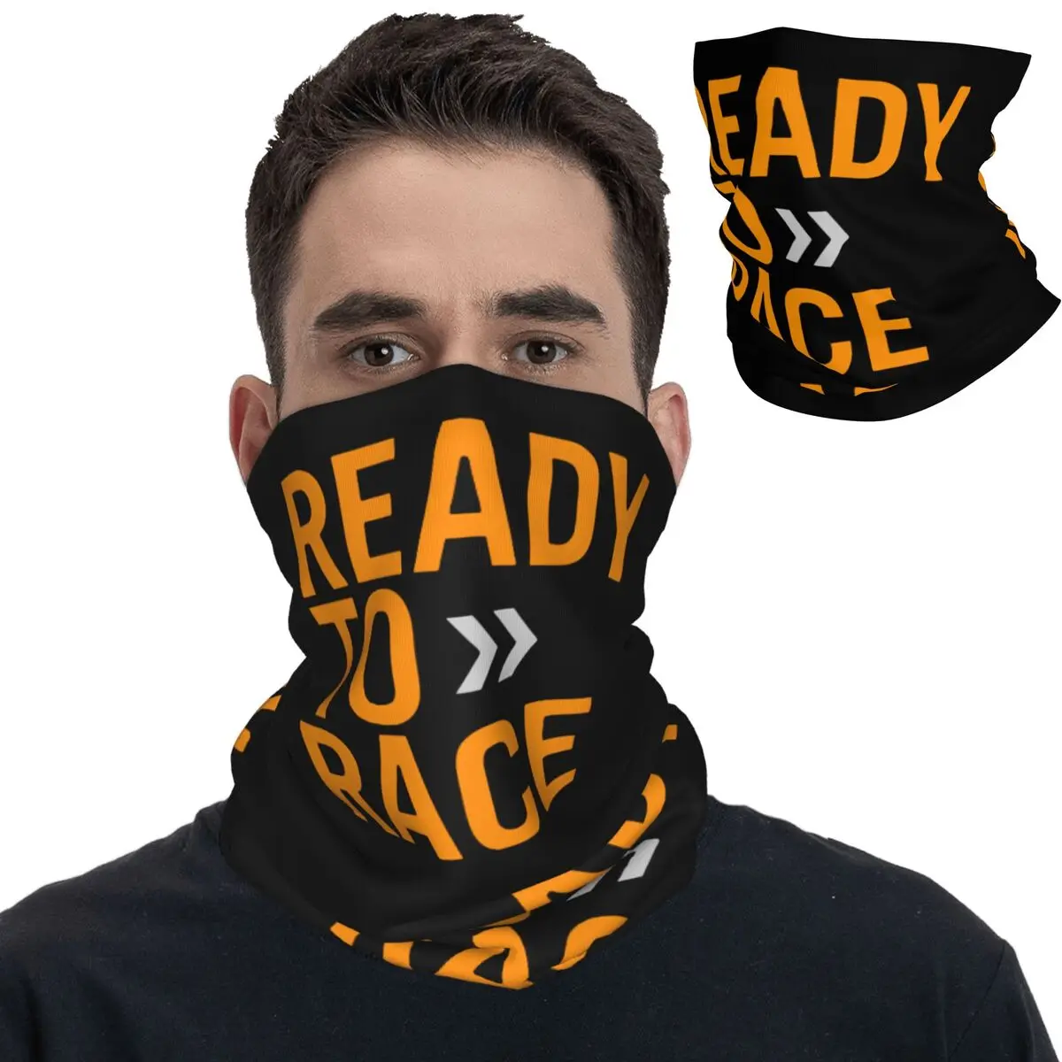 

Ready To Race Bandana Neck Gaiter Printed Ready To Race Motocross Bike Balaclavas Wrap Scarf Cycling Outdoor Sports for Men