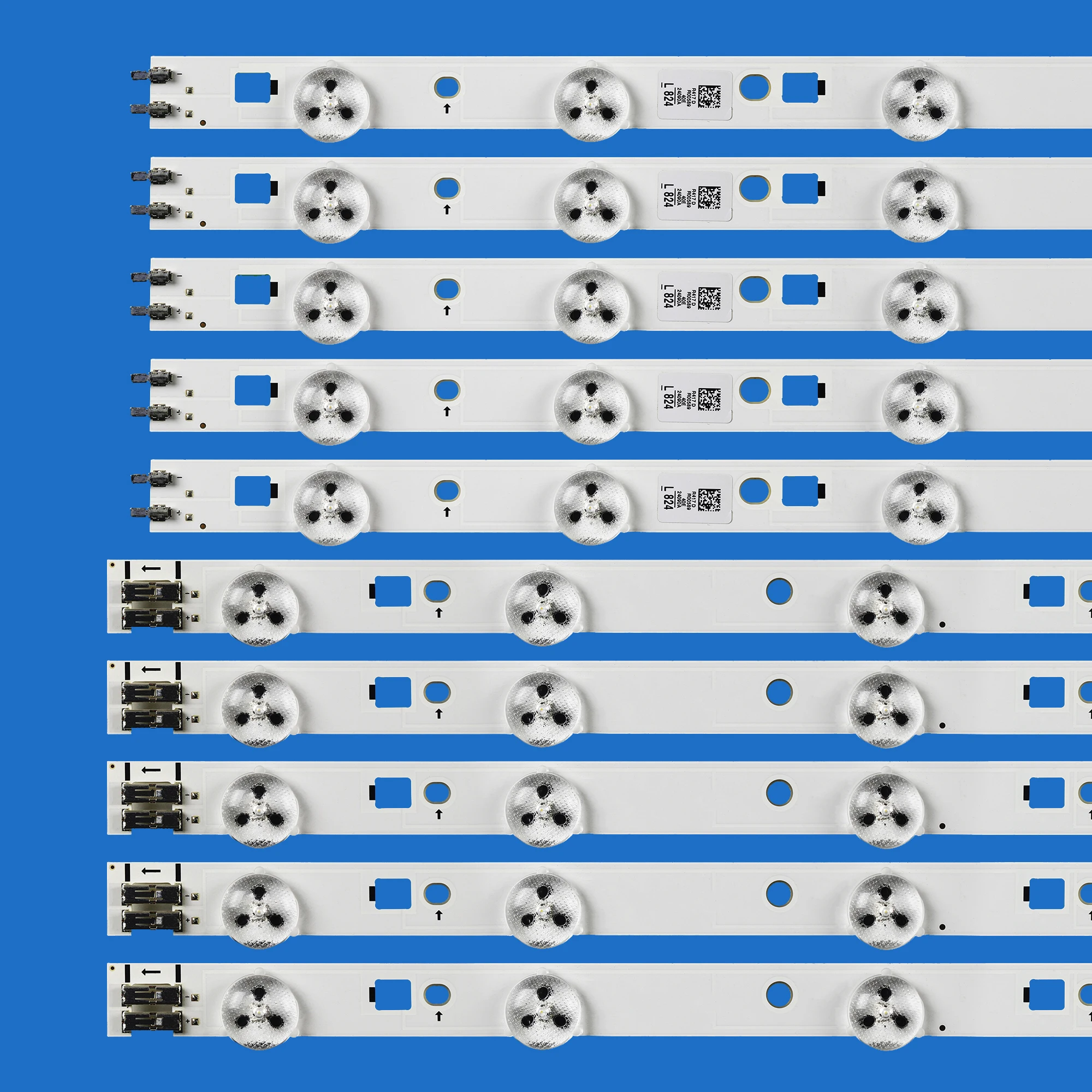 50Pcs/Set LED Backlight Strip UA40EH5080R 40-3535LED-60EA-L/R D1GE-400SCA-R3 D1GE-400SCB-R3 2012SVS40 3228 LEFT06/RIGHT06