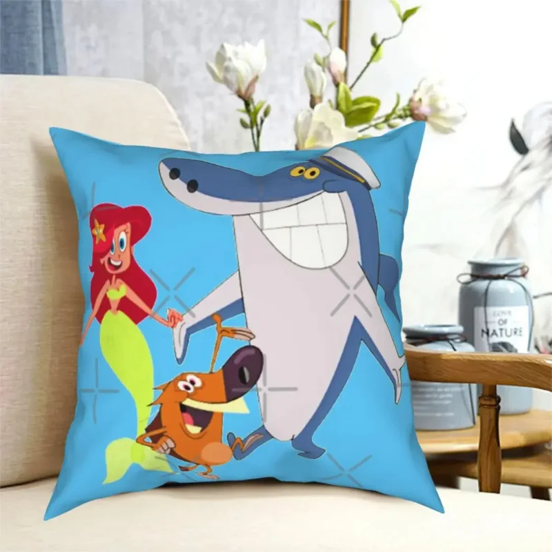 

Zig And Sharko Marina Mermaid Pillow Case Cover Cushion Silver Gray Sofa Cushions Cushions 45 X 45 CM