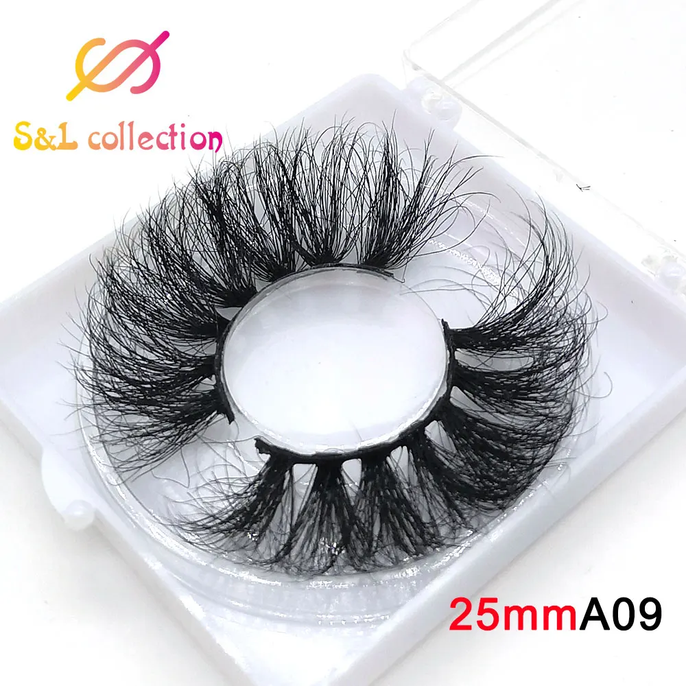 3D Mink Lashes Makeup 25mm Lashes Natural False Eyelashes Thick Faux Cils Fluffy Fake Eyelashes Extension Eye Lashes in bulk