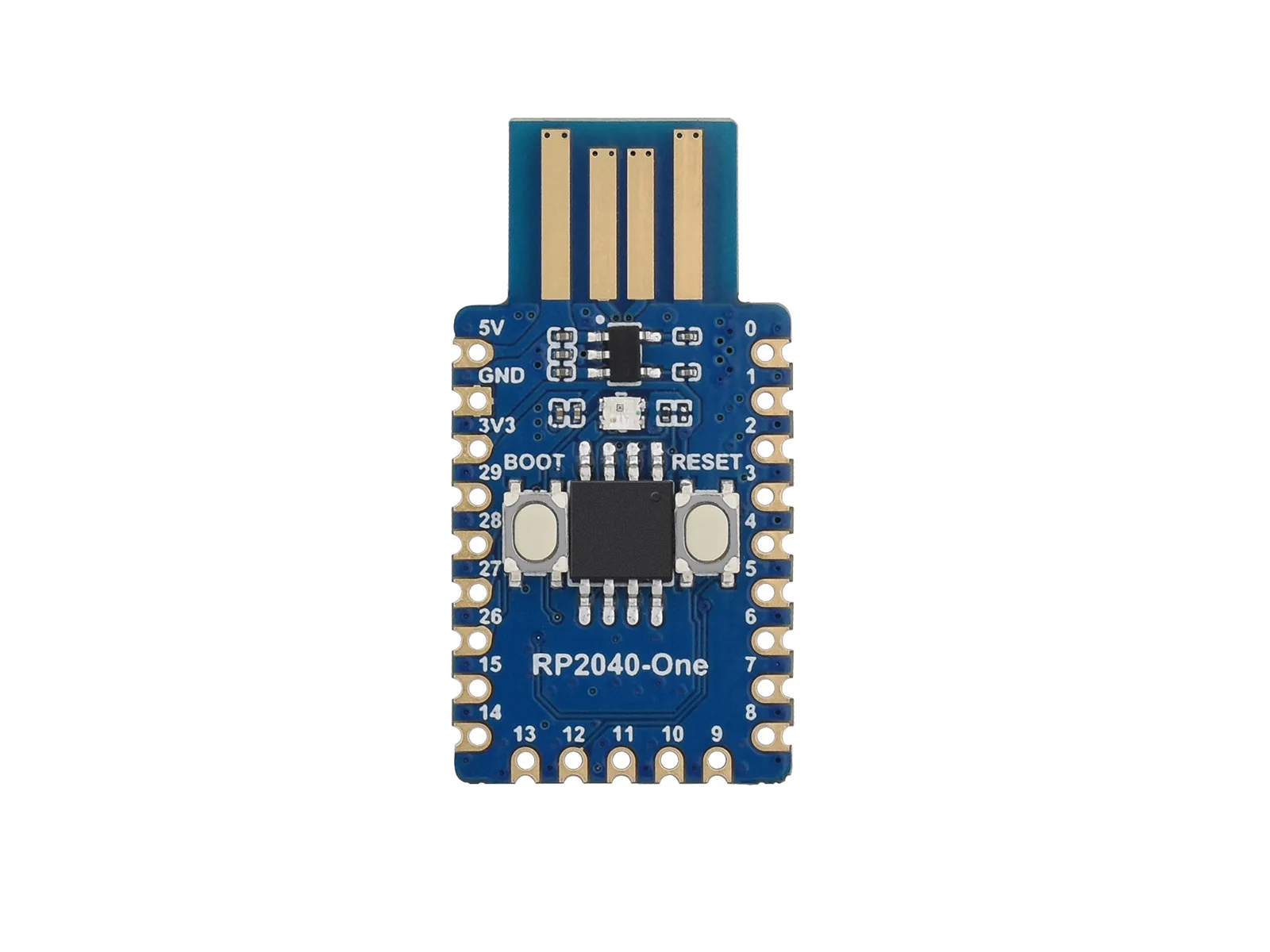 Waveshare RP2040-One,    4MB ÷ MCU , RP2040, SMD  ǰ 