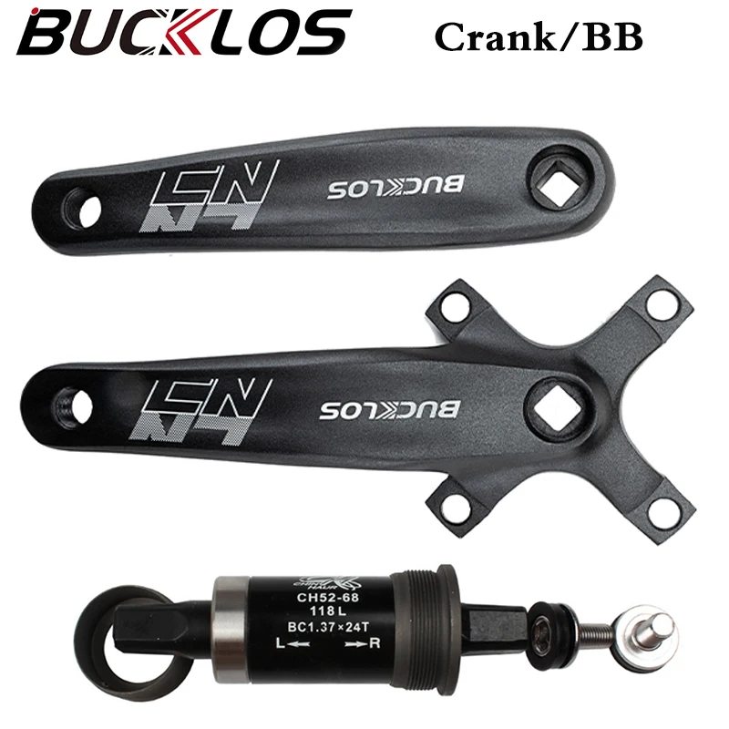 

BUCKLOS Bicycle Crank 104BCD 170mm Mountain Bike Crank for Single/double/triple Crankset with Bottom Bracket MTB Part