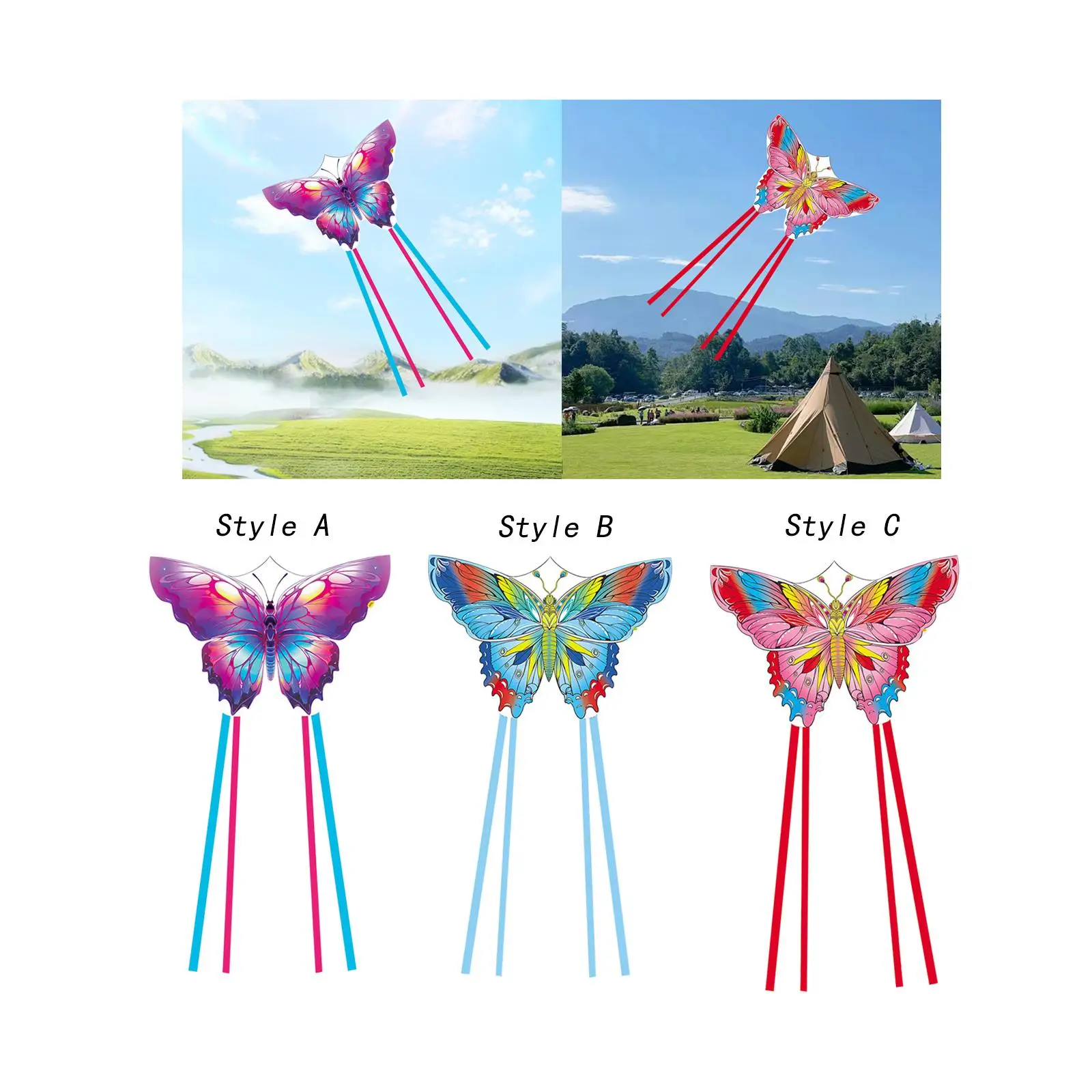 Huge Kite for Adults Kids Easy Flying Eye Catching Single Line Sports Kite Fabric Kites for Farm Outdoor Yard Birthday Gift Lawn