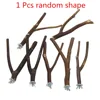1 Pc Pet Bird Tree Fork Stand 15cm Parrot Log Branch Stand Bird Toy Hamster Small Animal Perch Bird Stand Natural Accessories 1