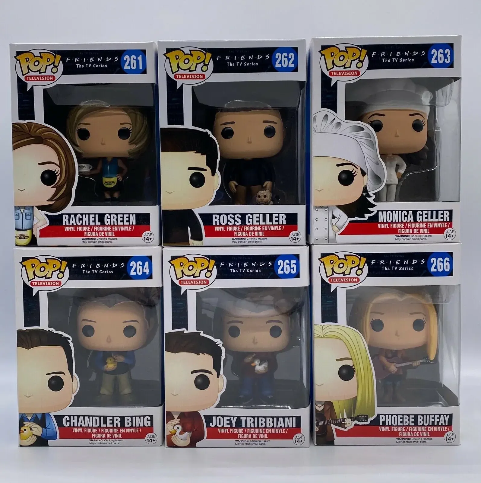 thumbnail image 4 of FUNKO pop Friends RACHEL GREEN #261 ROSS GELLER #262 Figuras de acción de juguete Colección Modelo Juguetes de vinilo para niños Regalo de cumpleaños, 4 of 5