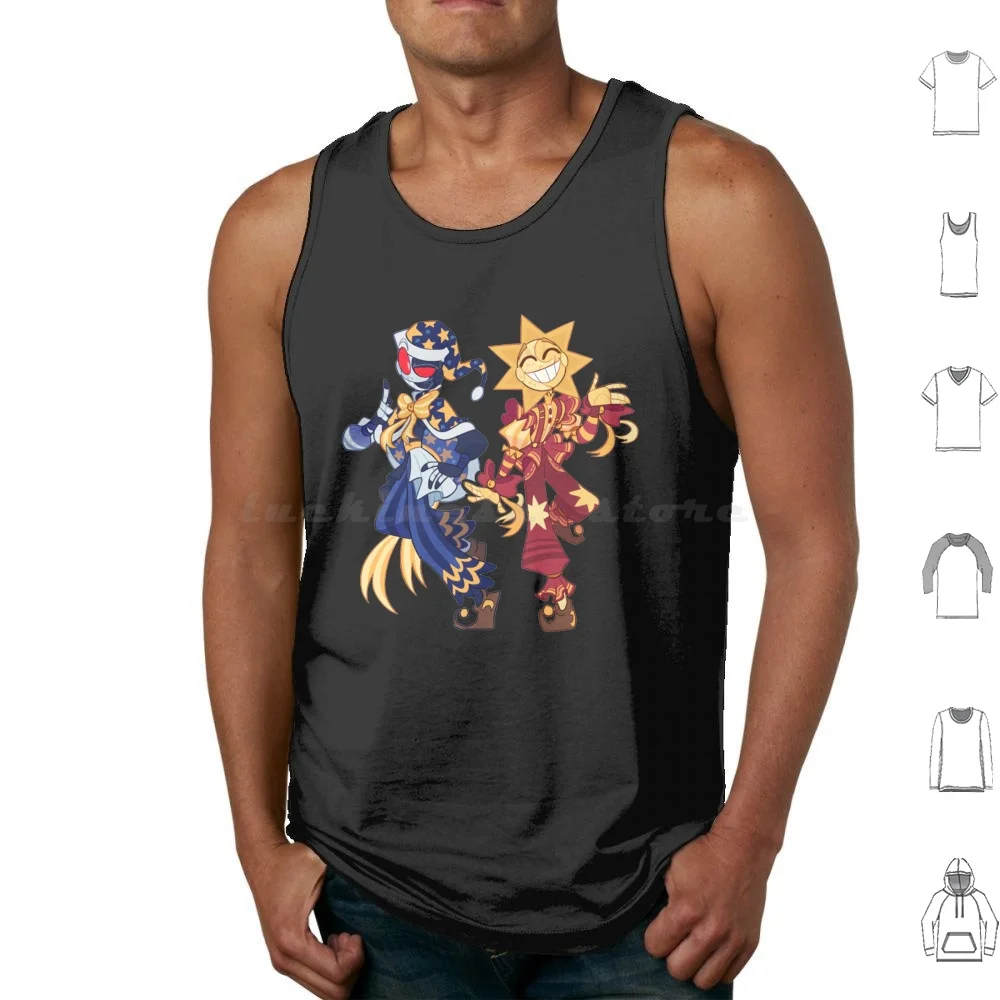 Fnaf Funny Tank Tops Vest Senza Maniche Fnaf Fnaf Security Breaker Security Brake Moondrop Sundrop Sundrop E Moondrop Five