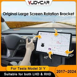 New Reliable for Tesla Screen Rotation Bracket Model 3 Y Accessories GPS Navigation Rotating Holder 4-Direction Swivel Mount Kit