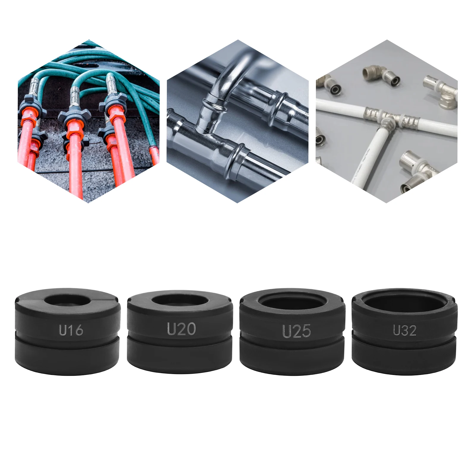 Pressbacheca U16 ~ U32, profilo a U per 16 mm, 20 mm, 25 mm, 32 mm