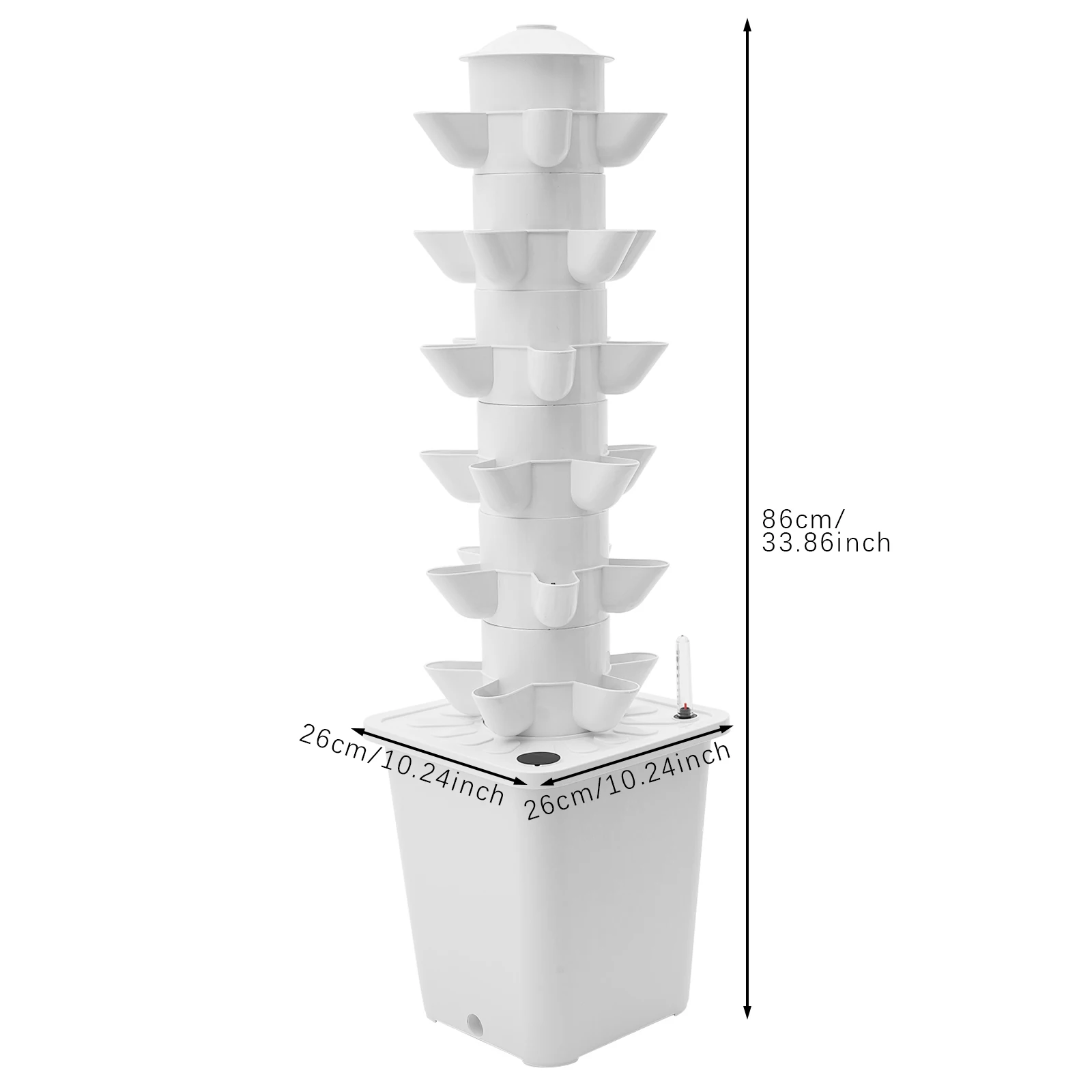 6-Tier Hydroponic Growing System 30 Plant Garden Hydroponics Vertical Growing Kit Soilless Cultivation for Fresh Vegetables