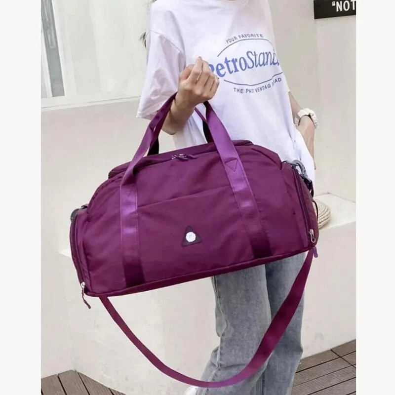 Fitness Bag Wet and Dry Separation Compartments Duffle Pouch Gym Yoga Training Sports Handbag Outdoor Weekend Backpack