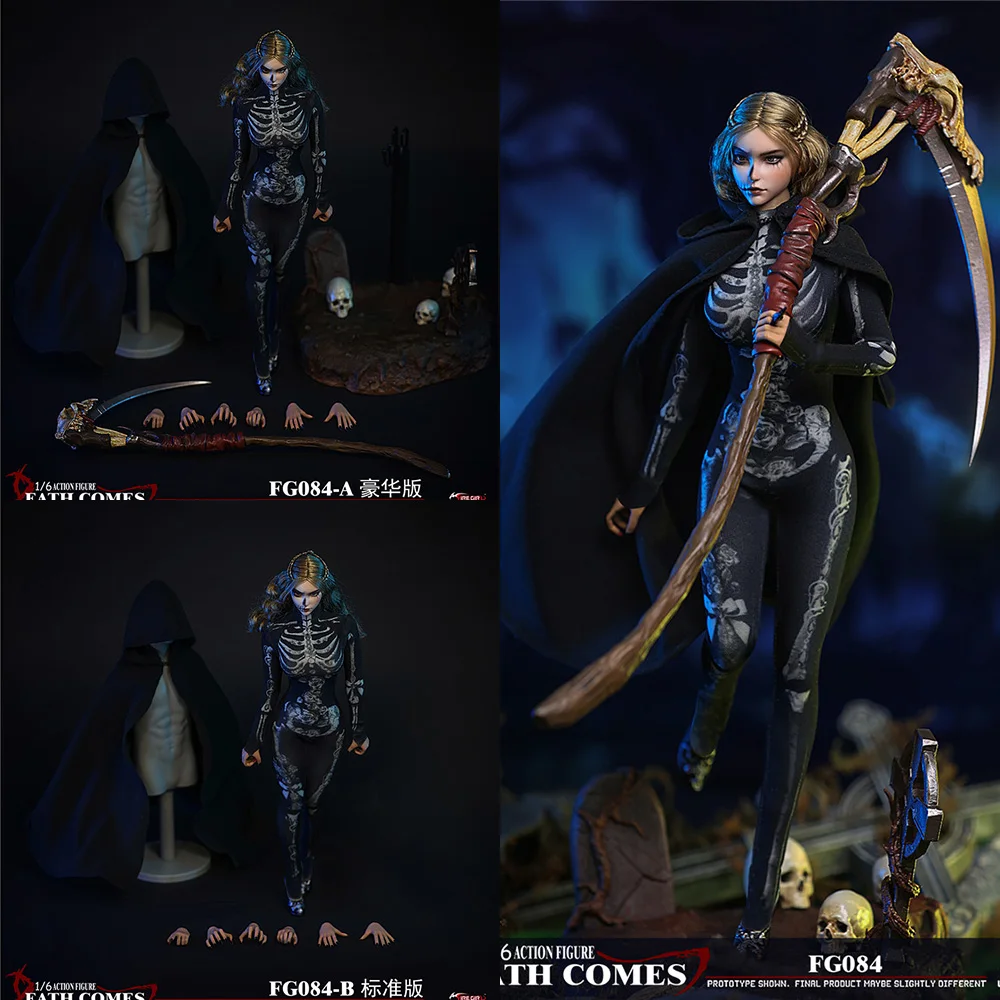 

Fire Girl Toys FG084 1/6 Scale Goddess of Death 12 inches Female Skeleton Action Figure Normal/Deluxe Edition Model for Fans