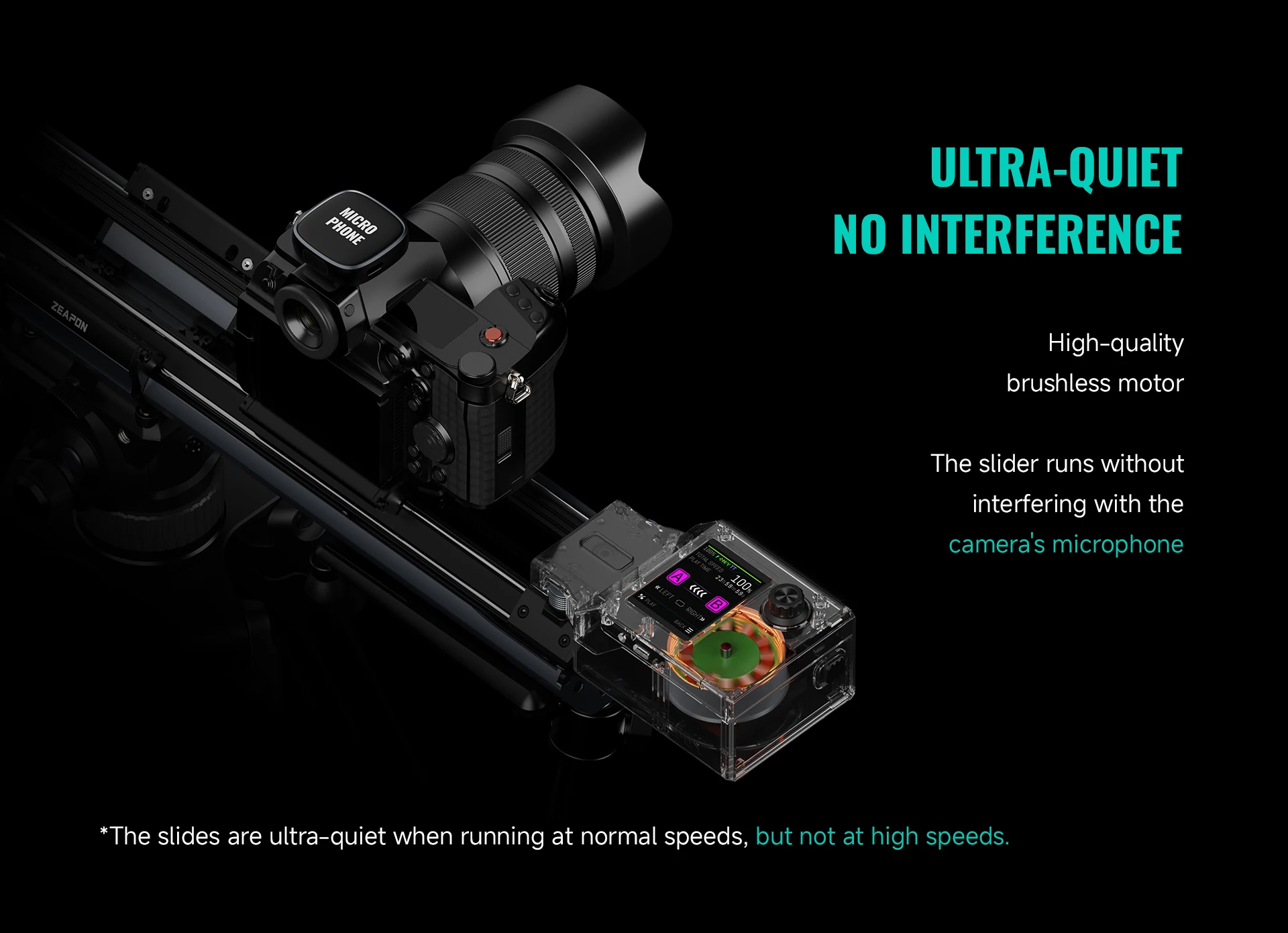 ZEAPON Micro 4 E500 E700 E1000 Multi-axis Motorized Slider for DSLR Camera Video