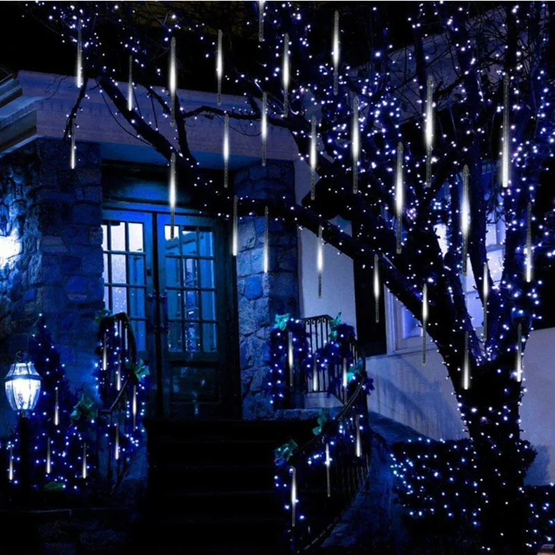 

Holiday Strip Light 30cm/50cm LED Meteor Shower Garland Outdoor Waterproof Fairy Lights For Garden Street Christmas Decoration