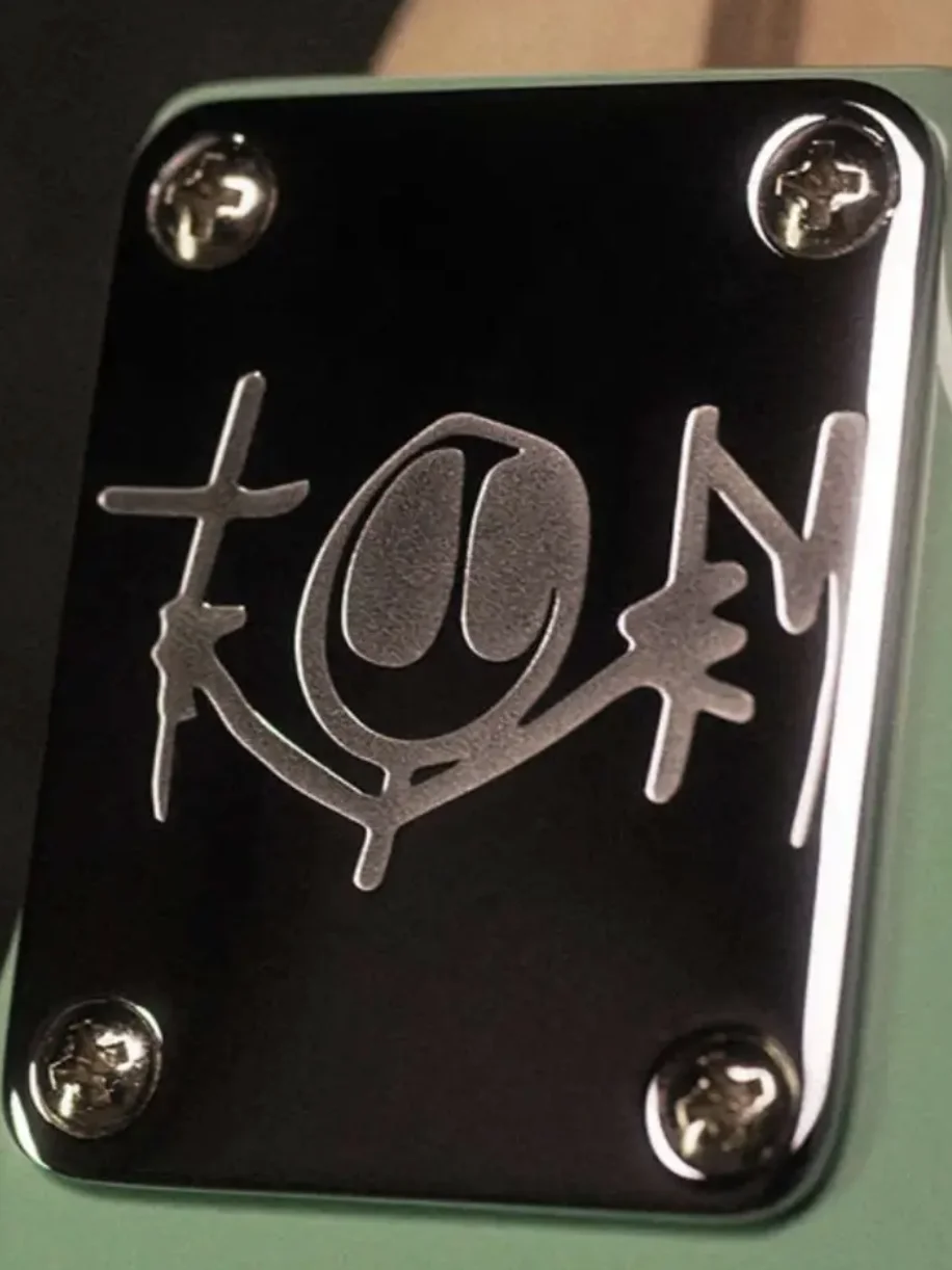 Chrome Neck Plate Strato Electric Guitar Tom Delonge