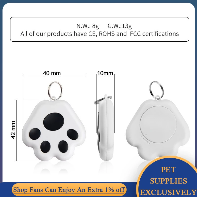 Dog Claw Mini Gps Tracker for Dogs Cat Children Elderly Anti-Lost Device Locator Tracer Pets Chiens Mascotas Collar Key Tracking