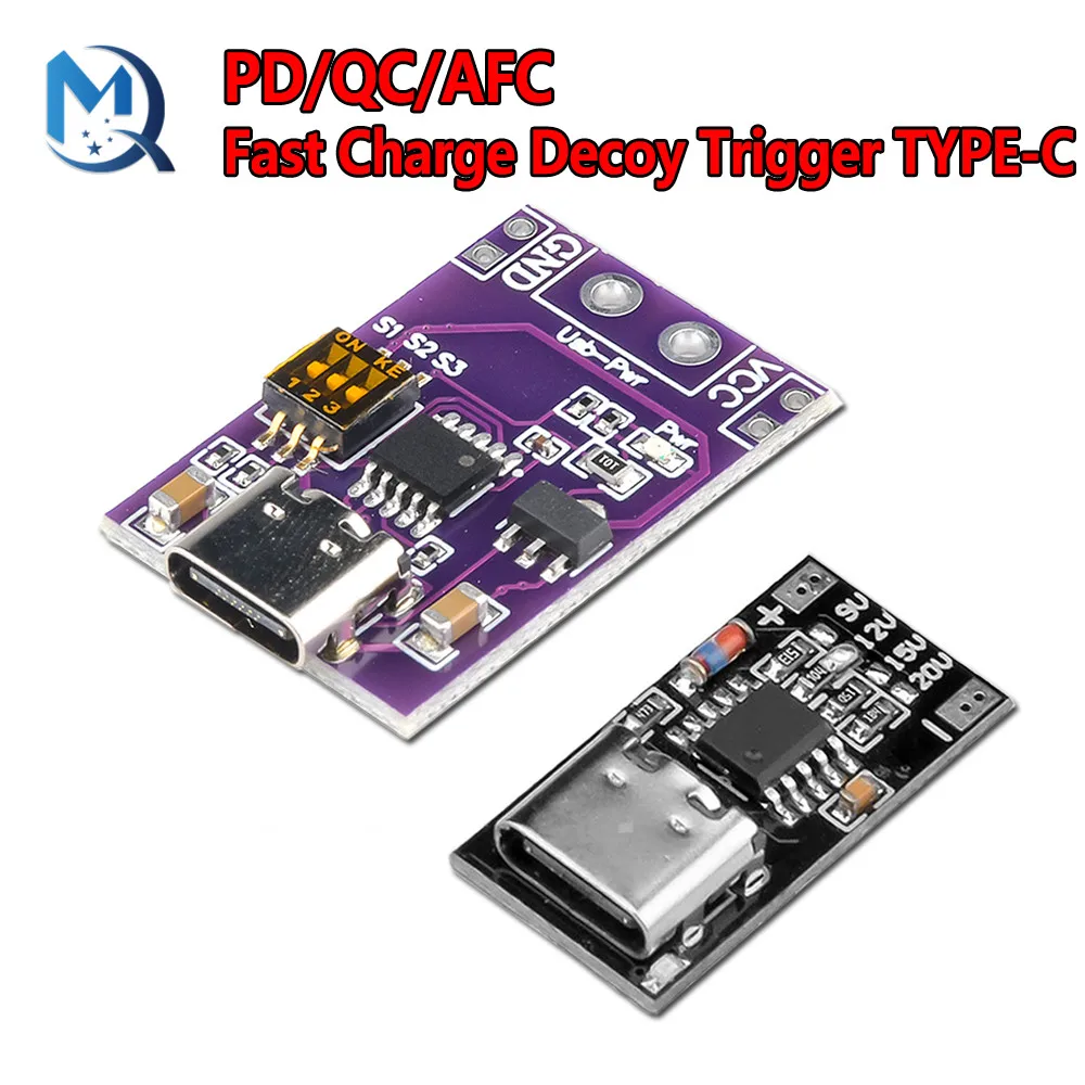 Type c qc afc pd2 0 pd3 0 to dc spoof scam fast charge trigger polling