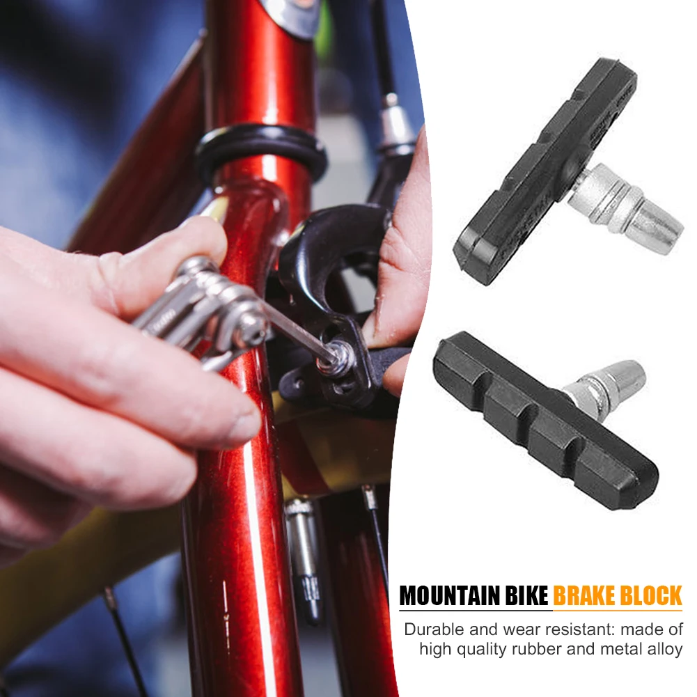 TMRBBesty V-Brake Zapatas Freno,Zapatas de Freno de Bicicleta,Pastilla para  Freno V-Brake,con Tuerca y Junta,Pastillas de Freno Bicicleta para 70mm  V-Brake Block para Bicicletas de Carretera,2 Pares : : Deportes y  aire libre