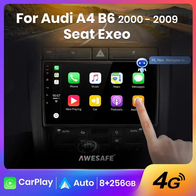 Awesafe Px9s 8+128g Carplay Android Auto Radio Coche Con Pantalla For Audi  A4 B6 2000-2009/seat Exeo (2010) 2 Din Autoradio Gps - Car Multimedia  Player - AliExpress