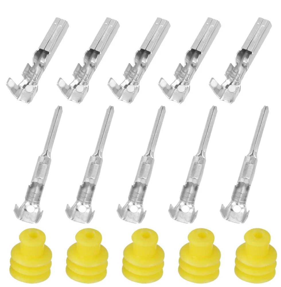 Wire Connectors 1/5/10 Kit 2 Pin Way Waterproof Electrical Wire Connector Plug