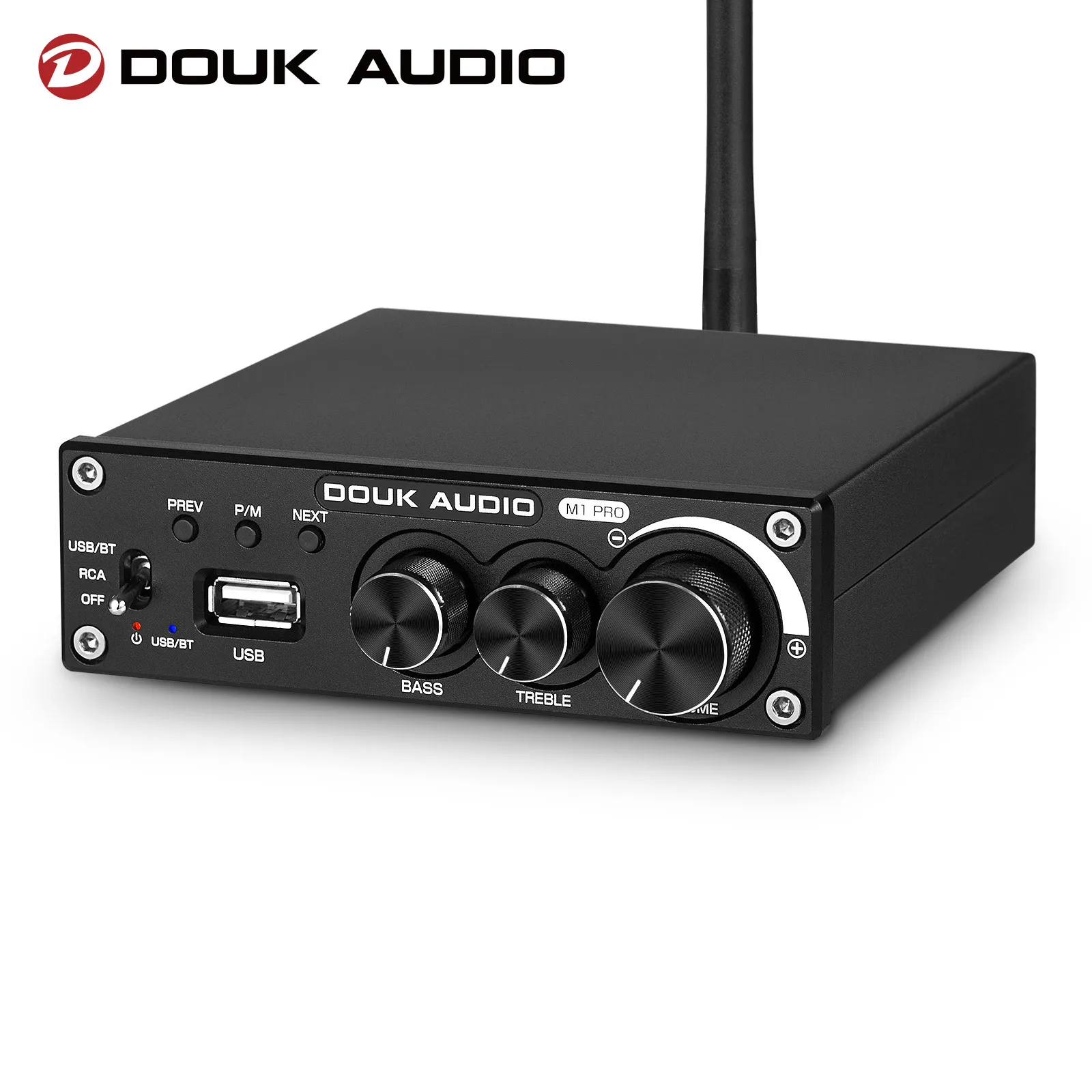 Douk Audio 2.1 Channel Digital Power Amplifier Bluetooth Amp Board USB TF Decode 