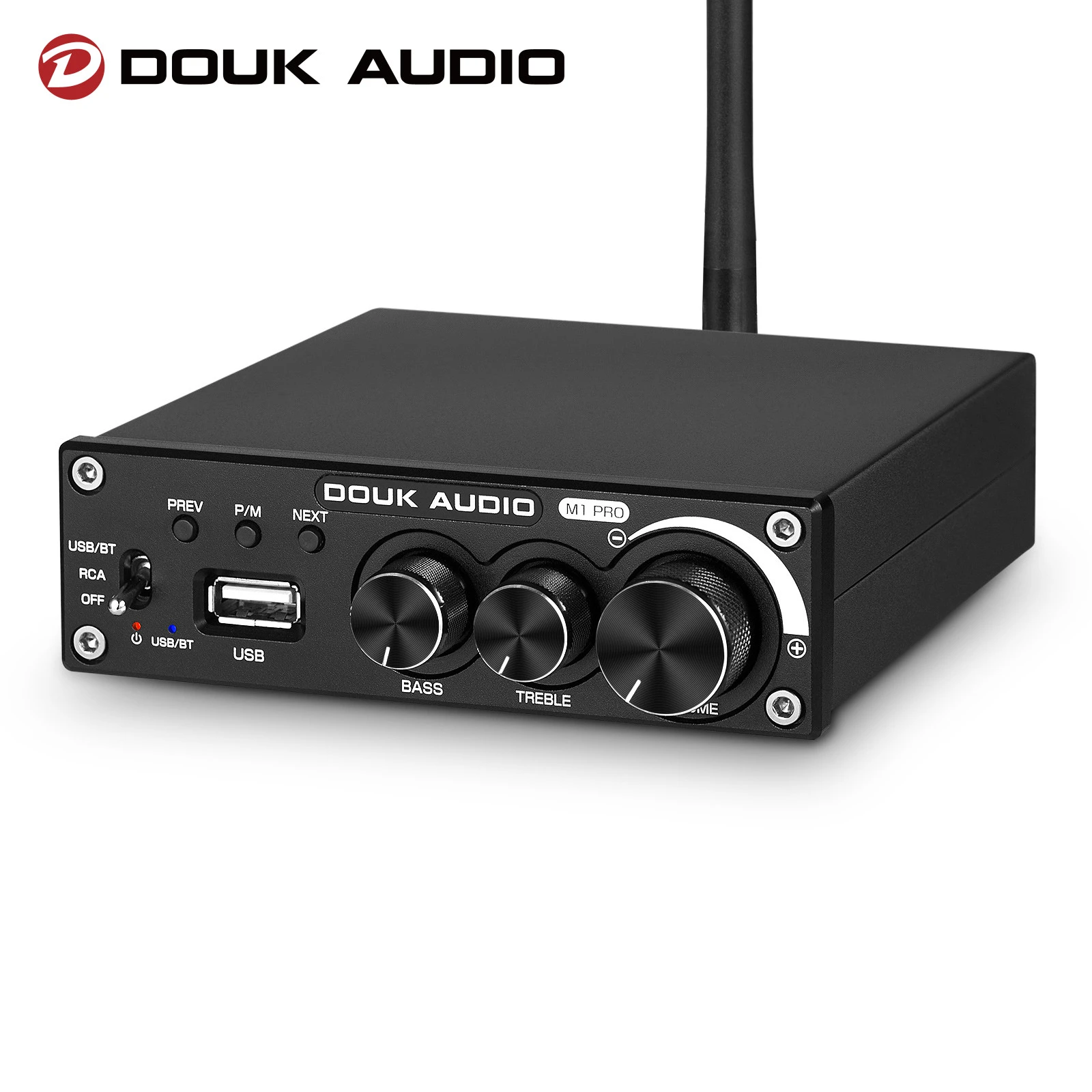 Douk audio Bluetooth 5.0 Power Amplifier Stereo 2.0 Ch Subwoofer Amp