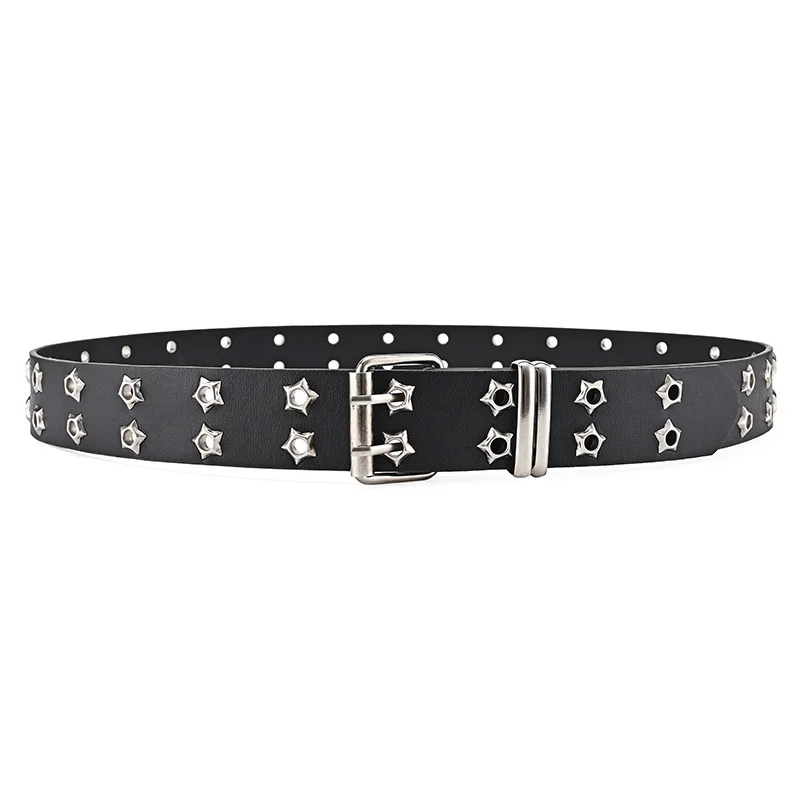Cinto de metal para homem e mulher minimalista com fivela_voghion.com
