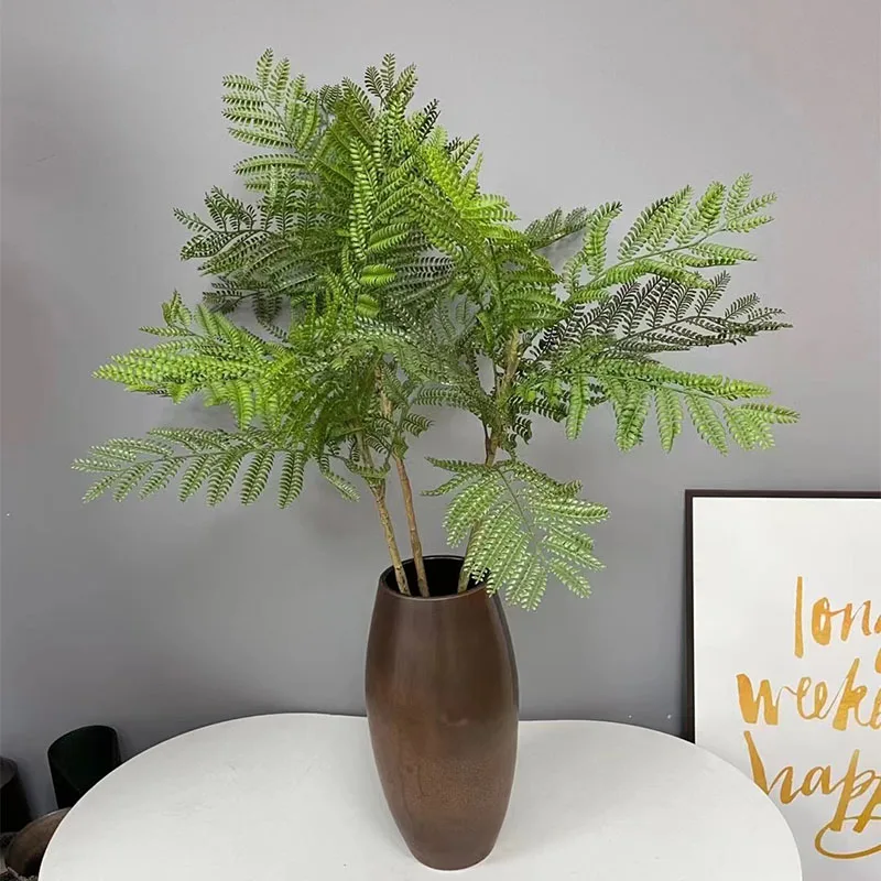 70-100Cm Piante Di Jacaranda Grande Ramo Di Palma Artificiale Falso Arbusto Tropicale Foglie Di Palma In Plastica Per La Decorazione Di Nozze Del Nego