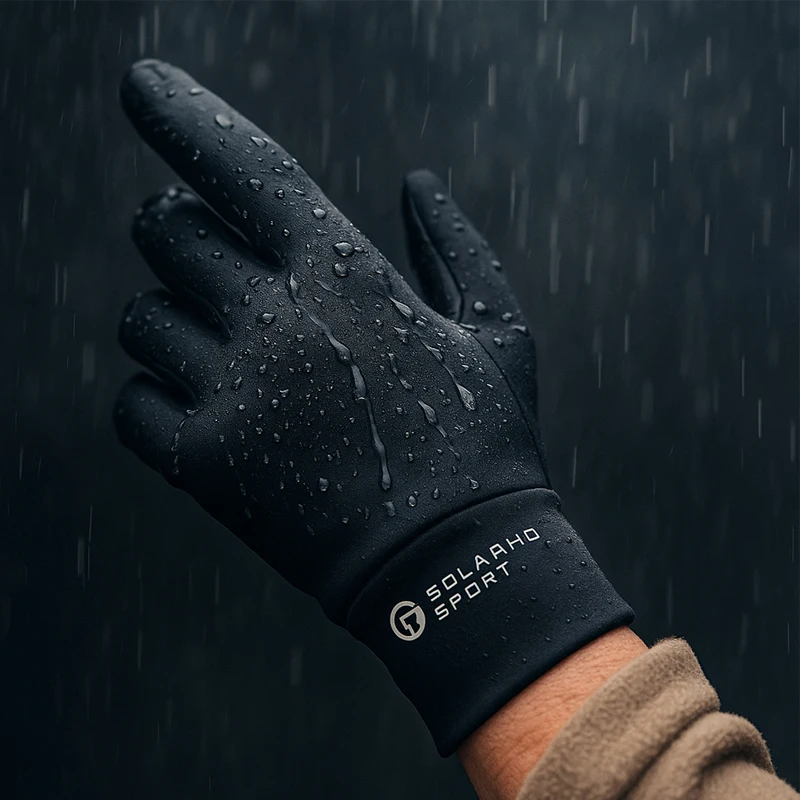 2025 New Cycling Gloves Men Women Winter Anti Slip Touch Screen With Fleece Outdoor Hiking Running Warm Riding Gloves