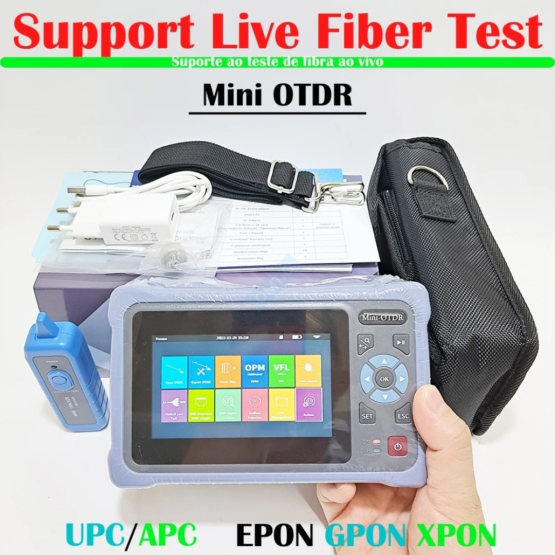 

Бесплатная доставка, 1610 нм Мини OTDR с VFL OLS OPM тестер карты событий Ethernet GPON EPON xPON волоконно-активное тестирование