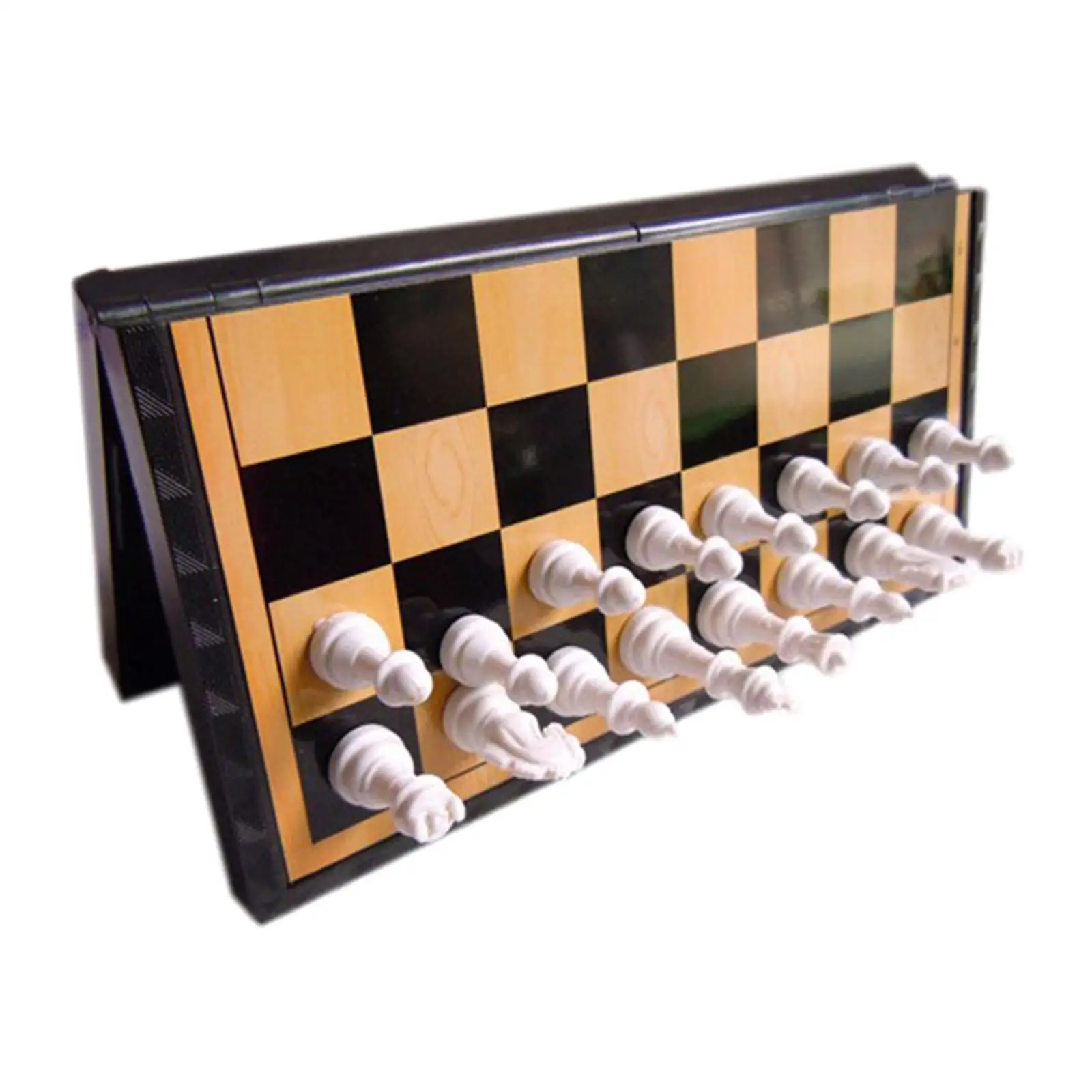 Mini 7.87" Chess Set Folded Chessboard Chess Pieces Family Entertainment Board toys for Adult Kids