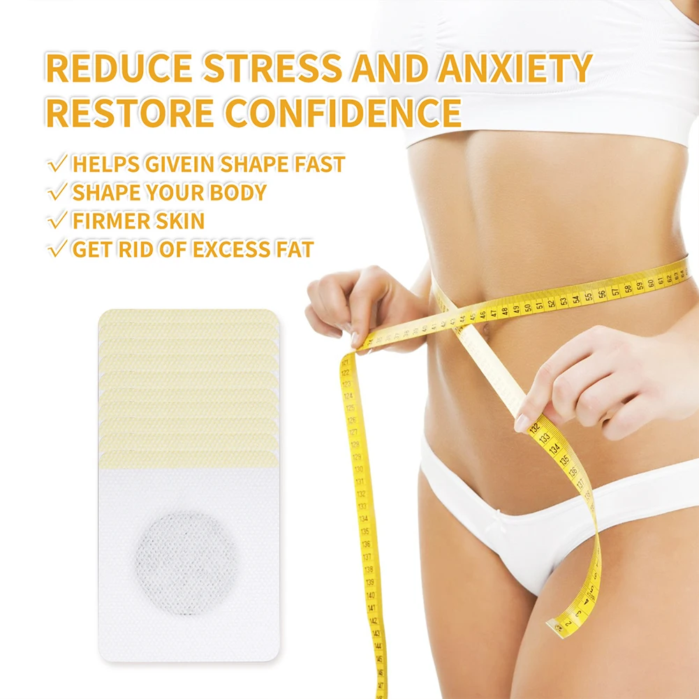 30Pcs Bee Venom Patches Fast Burning Fat Honeybee Venom Drainage Patches Improve Stomach Belly Slimming Patch for Women Men