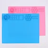Silicone Painting Mat Kids Art Crafts Pads with Cup and Paint Brush Holder Palette DIY Handmade Mat 4