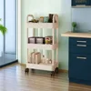 Mobile Storage Rack Kitchen Organizers Trolley Gap Rolling Toys Cart Living Room Snacks Shelf With Wheels Muti-Tier Bookshelf 3