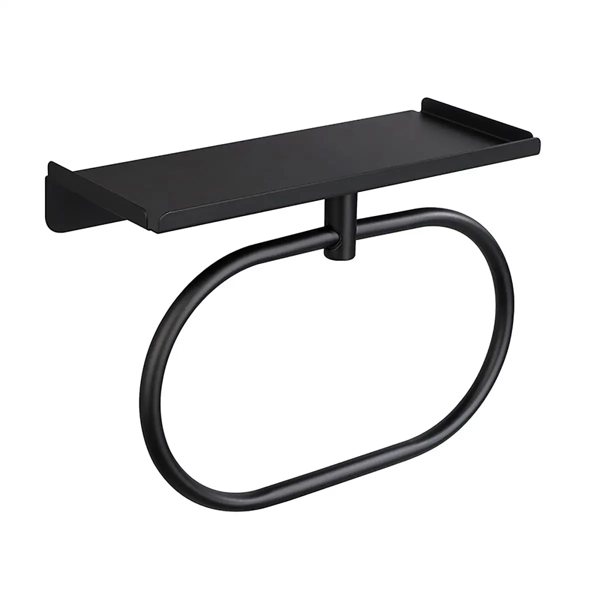 Stainless Steel Sticky Hand Towel Holder, Self Adhesive Hand Towel Ring for Bathroom, No Drilling Modern Hanger.