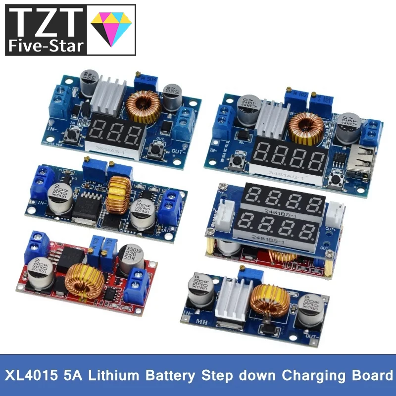 TZT 5A DC zu DC CC CV Lithium-Batterie Step down Lade Board Led Power Converter Lithium Ladegerät Step Down Modul XL4015