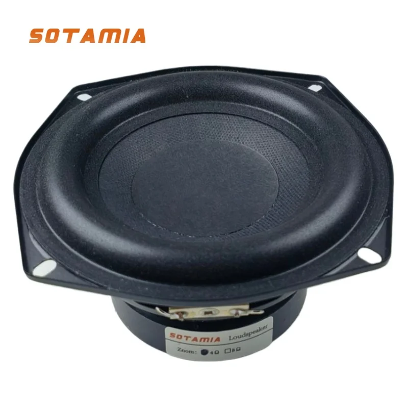 Subwoofer Audio Speaker 1Pcs 5.25 Inch Subwoofer Audio Speaker 4 Ohm 50W Super Bass Home Music Loudspeaker DIY Hifi Bookshelf Bluetooth Speaker