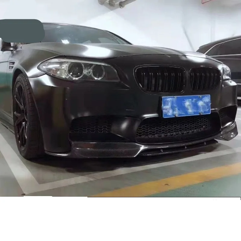 BMW 5 시리즈 M5 F10 F18 차량용 M5 F10 F18 V 스타일 프론트 립 카본 파이버 프론트 범퍼 턱, 카본 파이버 프론트 립