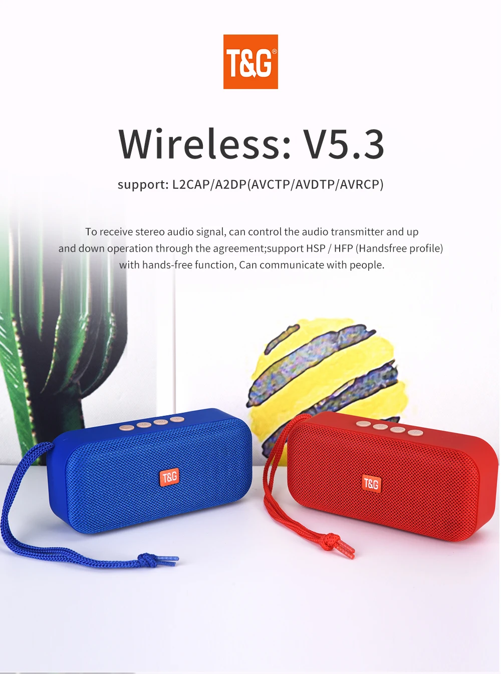 Portable Bluetooth Wireless Smart Speaker With Fm And Tf Card_voghion.com