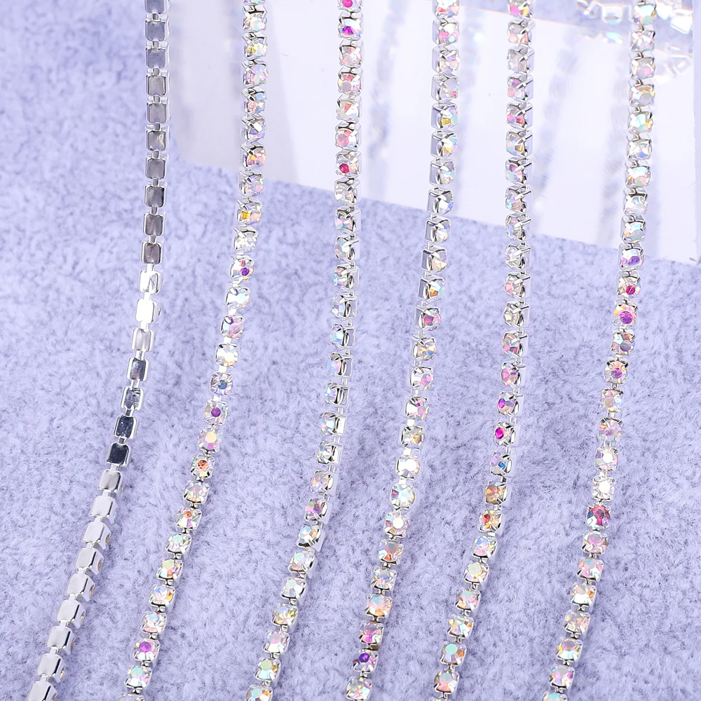 Elegant Gold Crystal Rhinestone Chain Decoration