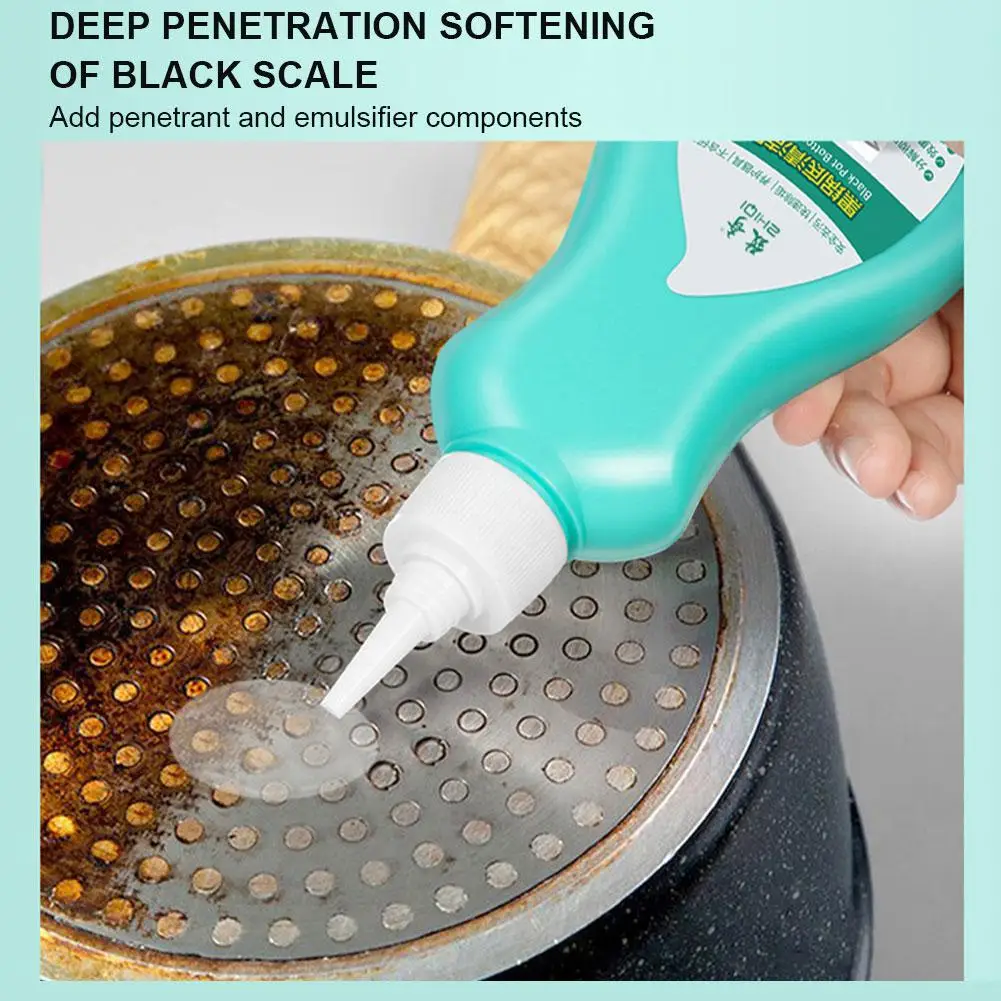 Pan Bottom Cleaning Decontamination Powerful Multi-Purpose Foam Cleaner Kitchen Cleaner for Pot Pan Rust Stain Remover Polishing