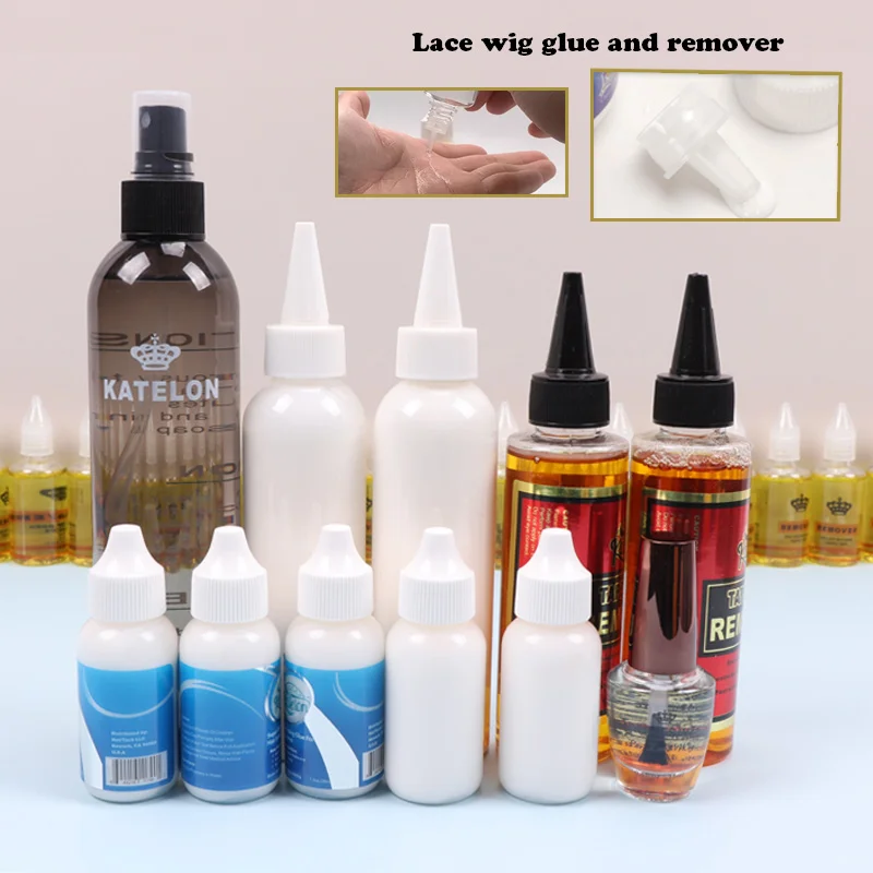 Waterproof Liquid Wig Glue 15Ml Clearing Adhesive 38Ml White Glue For Lace Wigs Extra Hold Hair Extension Glue+Remover Kit